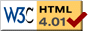 Diese Seiten sind HTML 4.01-konform.